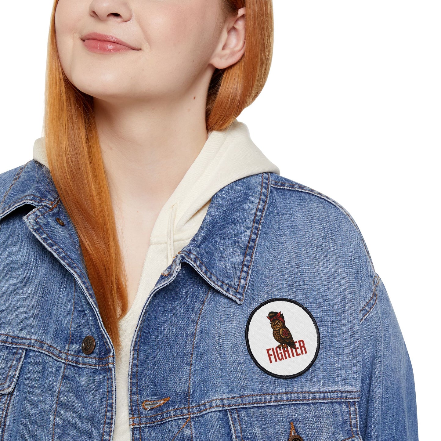 Fighter Owl Iron-On Patch