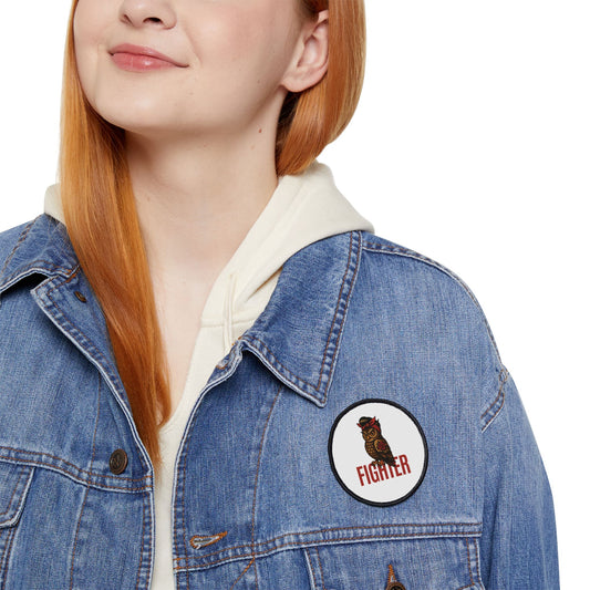 Fighter Owl Iron-On Patch