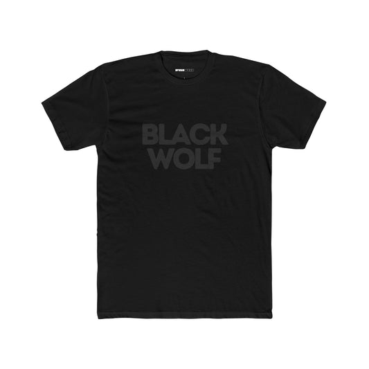 Black Wolf Black Tee