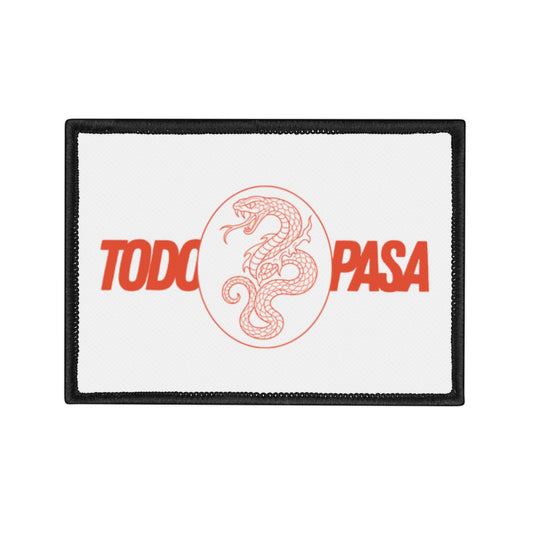 Todo Pasa Snake Iron-On Patch