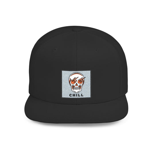 Flaming Skull Cap