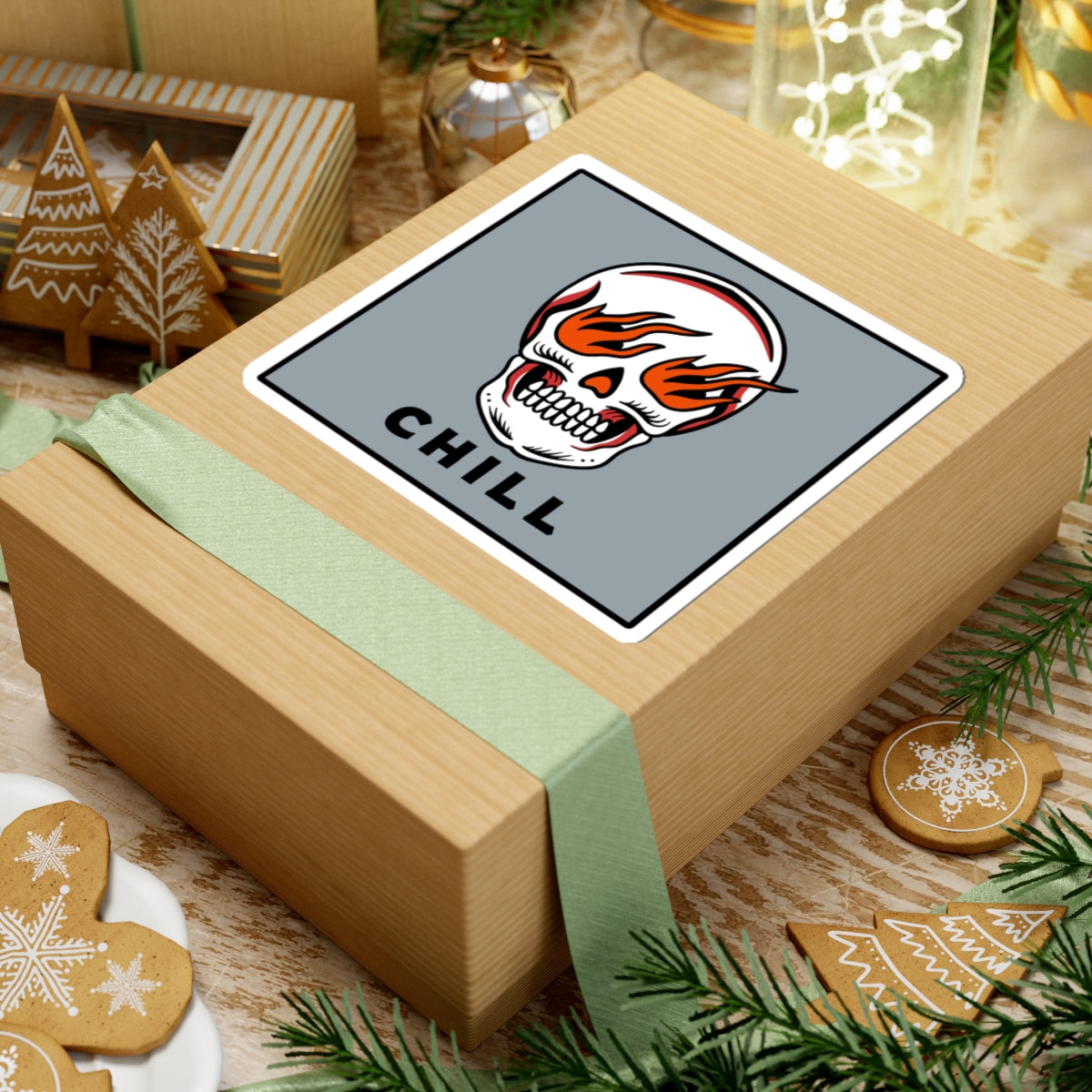 Chill Skull Sticker
