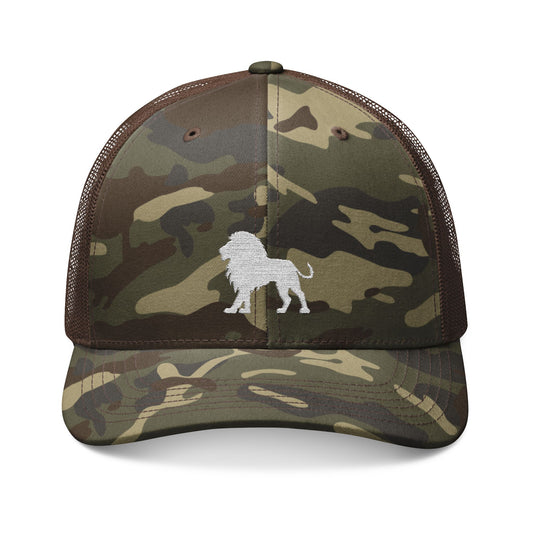 Lion Camouflage Trucker Hat