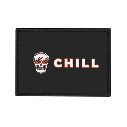 Chill Flaming Skull Patch