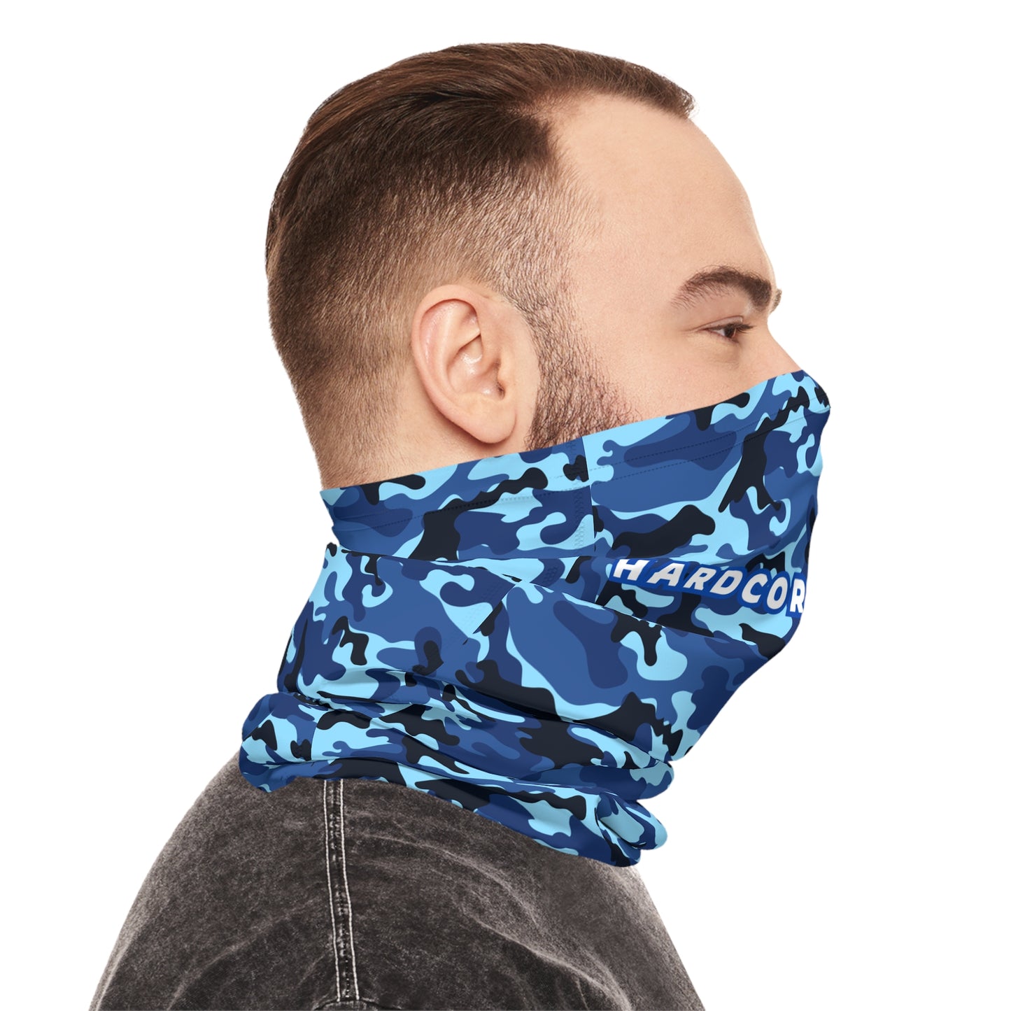 Neck Gaiter — Blue Camo Hardcore Bastard
