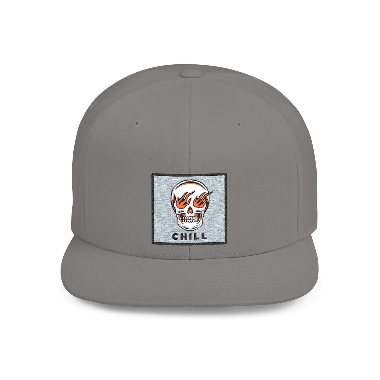 Flaming Skull Cap