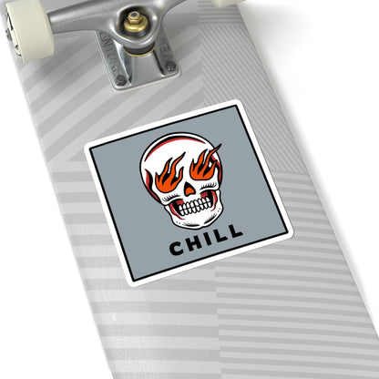 Chill Skull Sticker