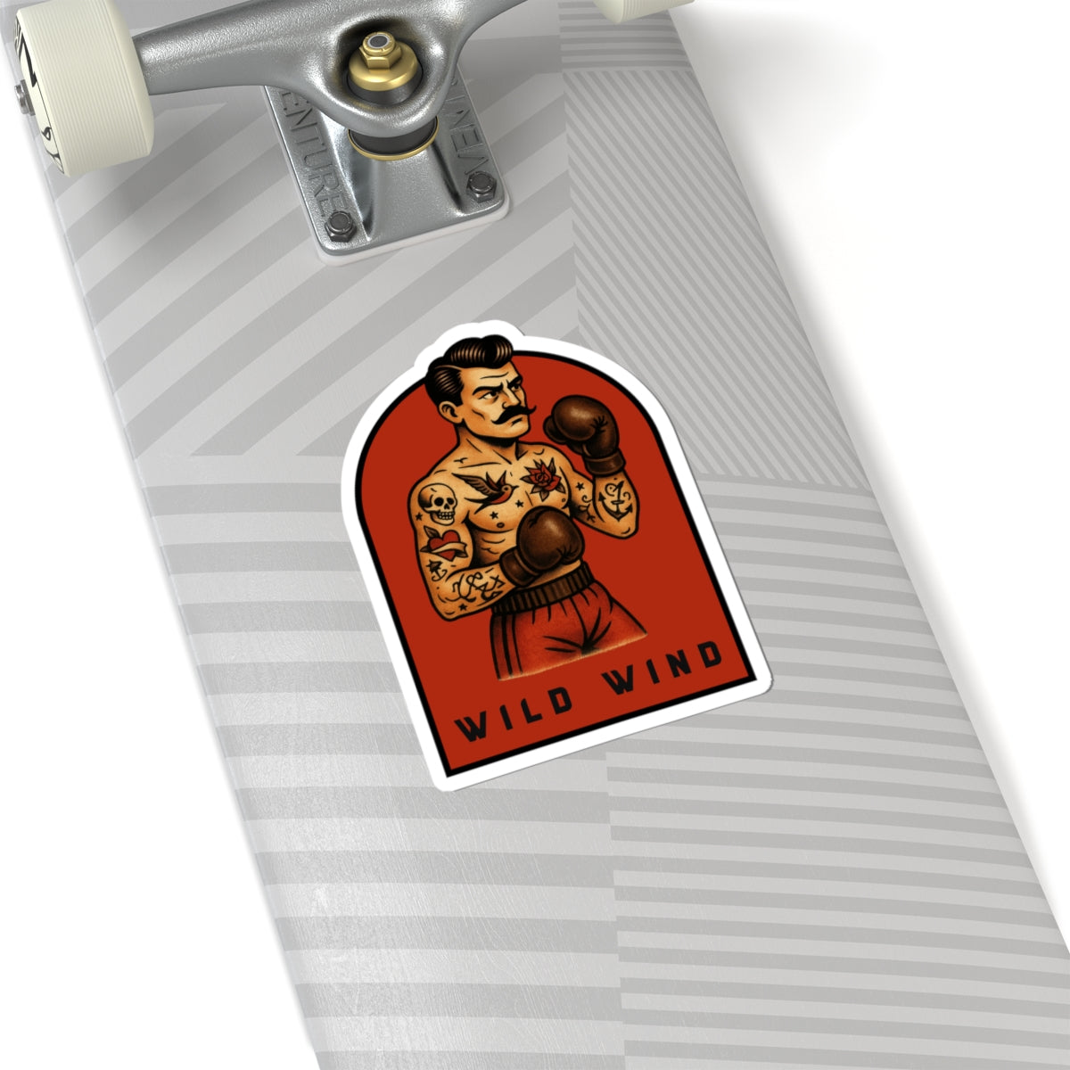 Tattooed Boxer Sticker
