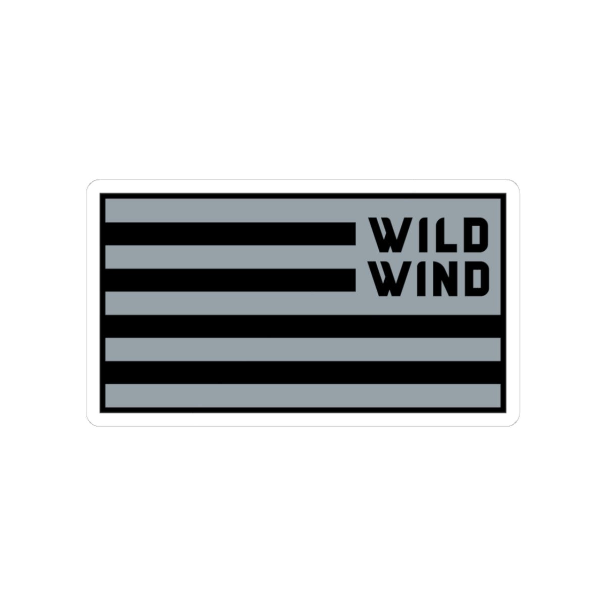 Black Flag Wild Wind Sticker