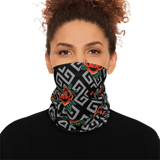 Winter Neck Gaiter - Red Roses