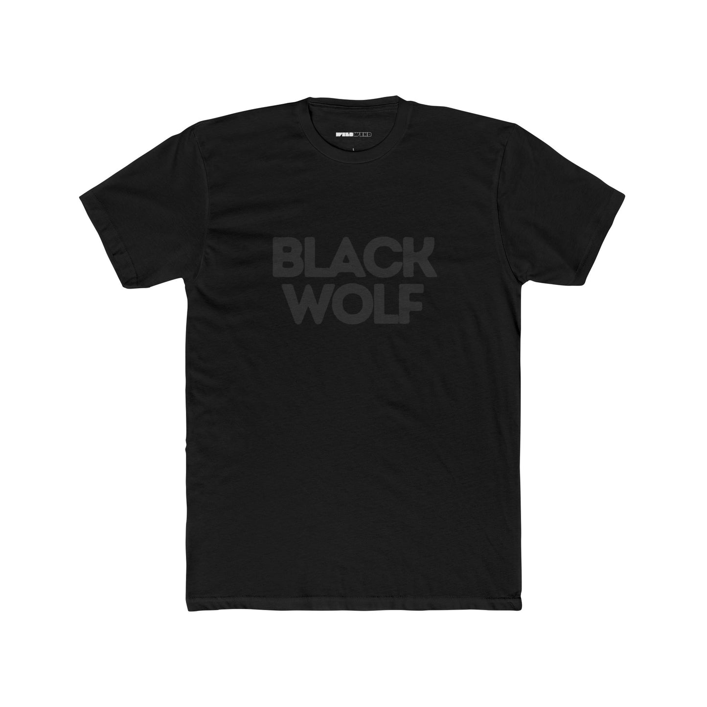Black Wolf Black Tee