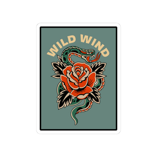 Snake & Rose Sticker