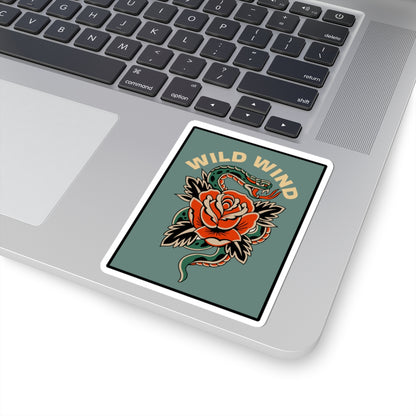 Snake & Rose Sticker