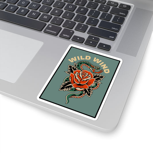 Snake & Rose Sticker