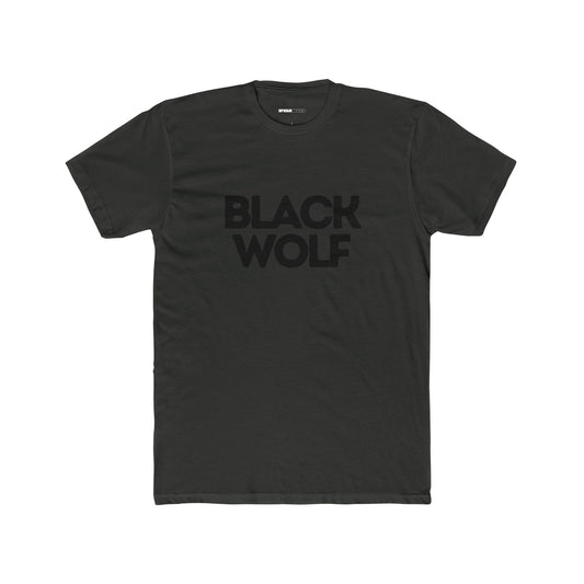Black Wolf Black Tee