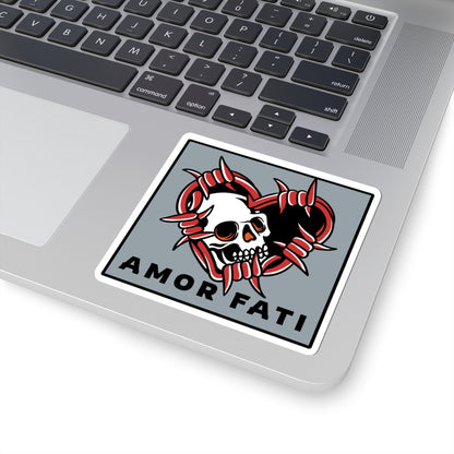Amor Fati Skull Sticker