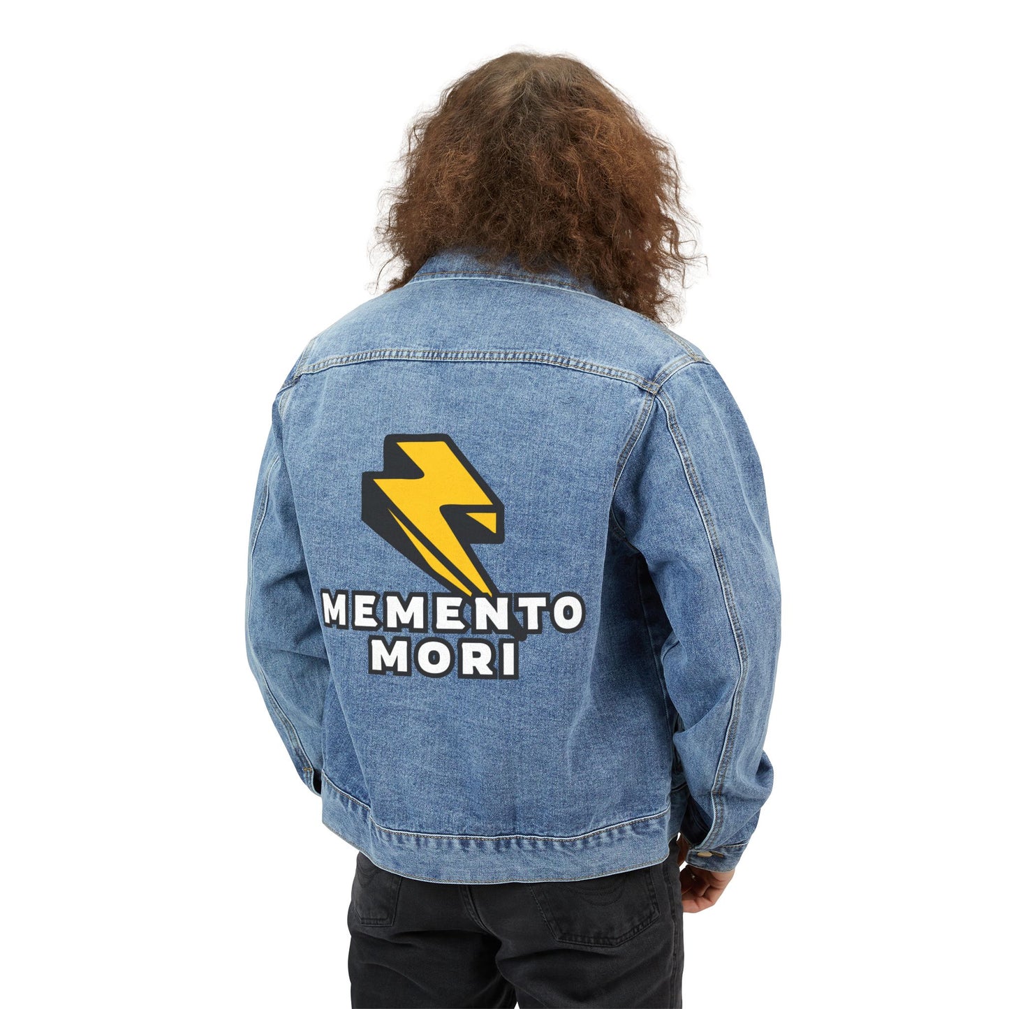 Memento Mori Lightning Men's Denim Jacket