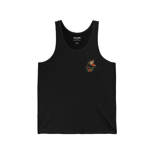 Tank Top featuring a panther in tattoo style