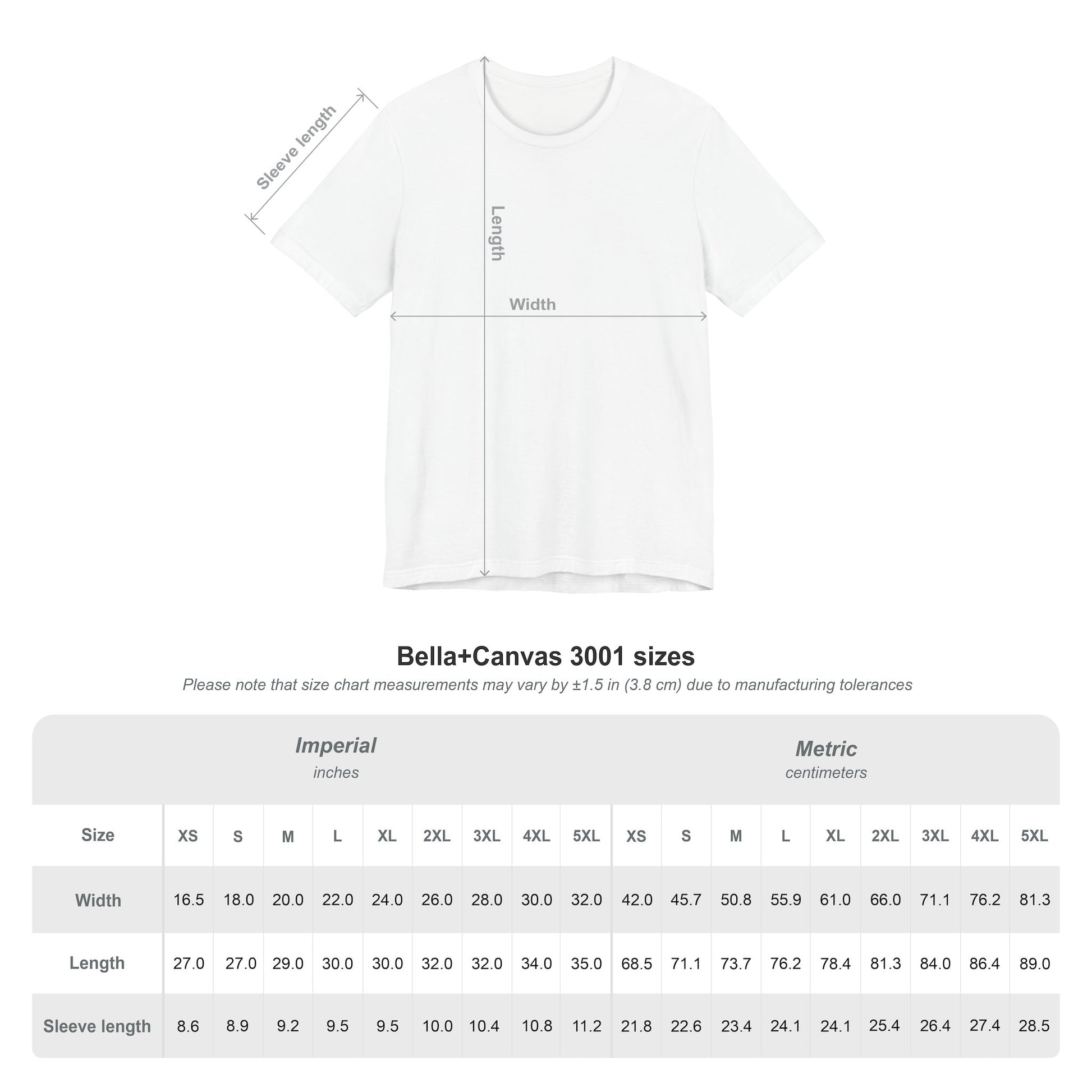 Wild Wind T Shirts Sizes Chart 