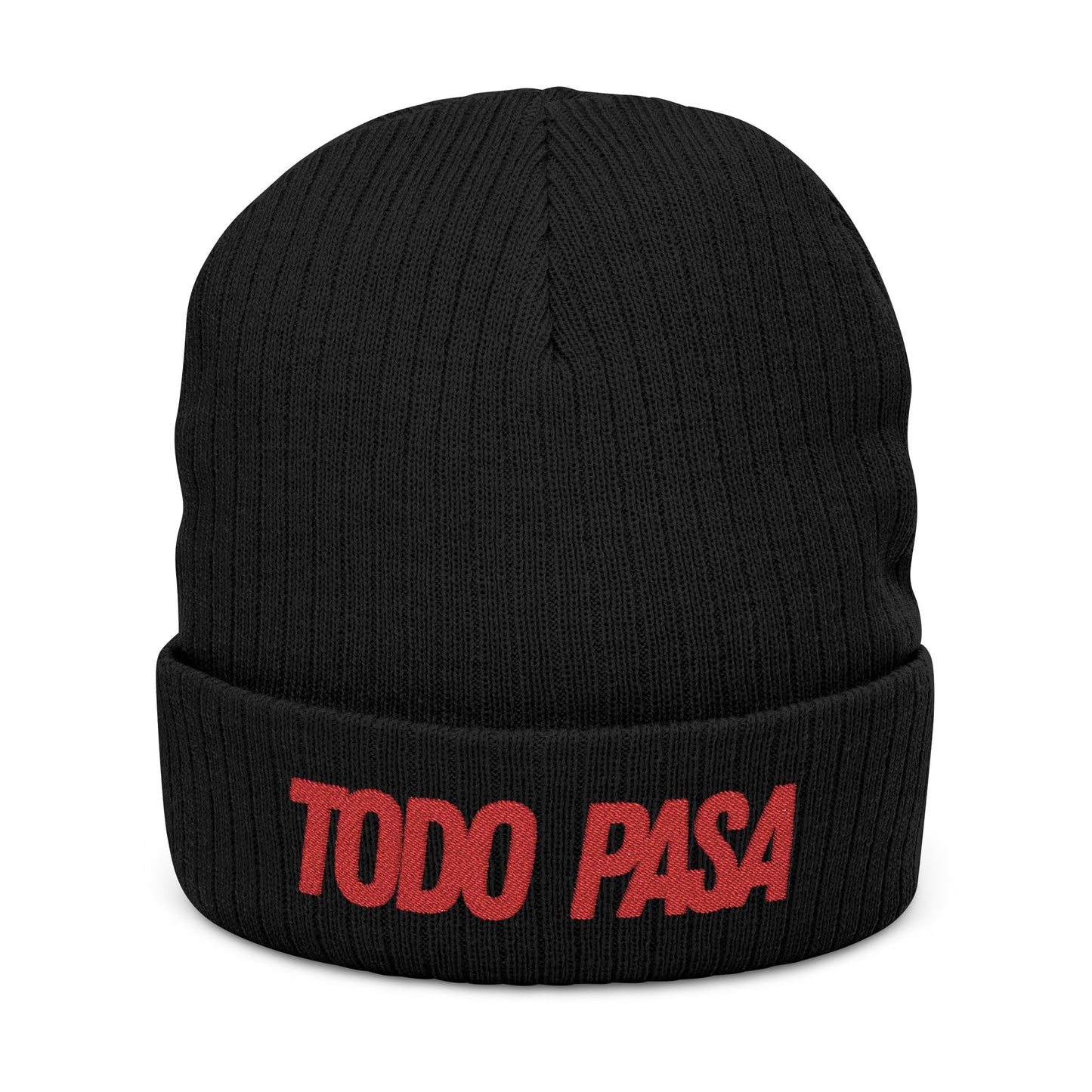 todo pasa wild wind black beanie