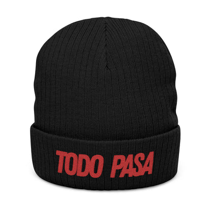 todo pasa wild wind black beanie